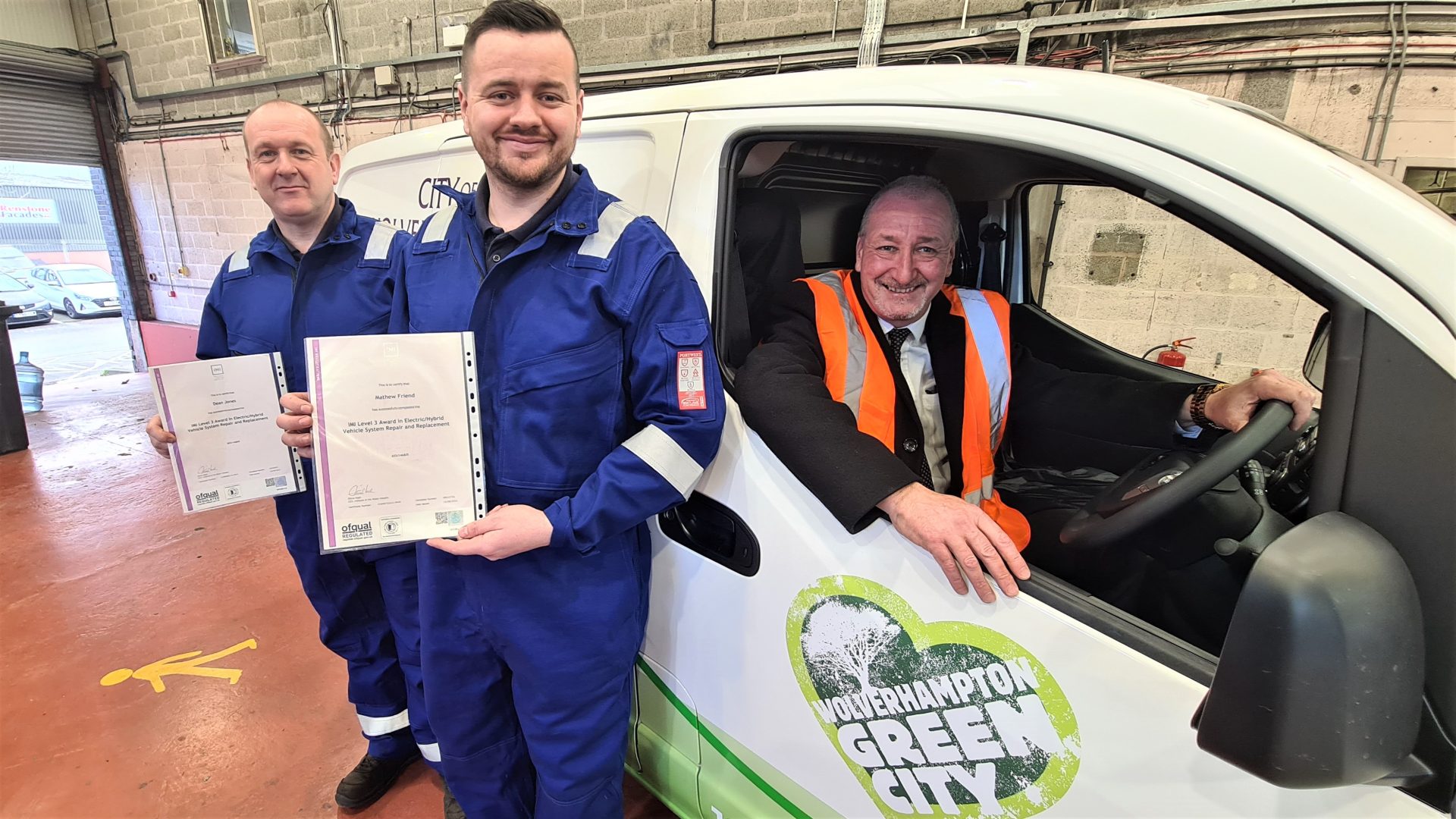 <strong>Electric vehicle training success as council works to create a greener Wolverhampton</strong>