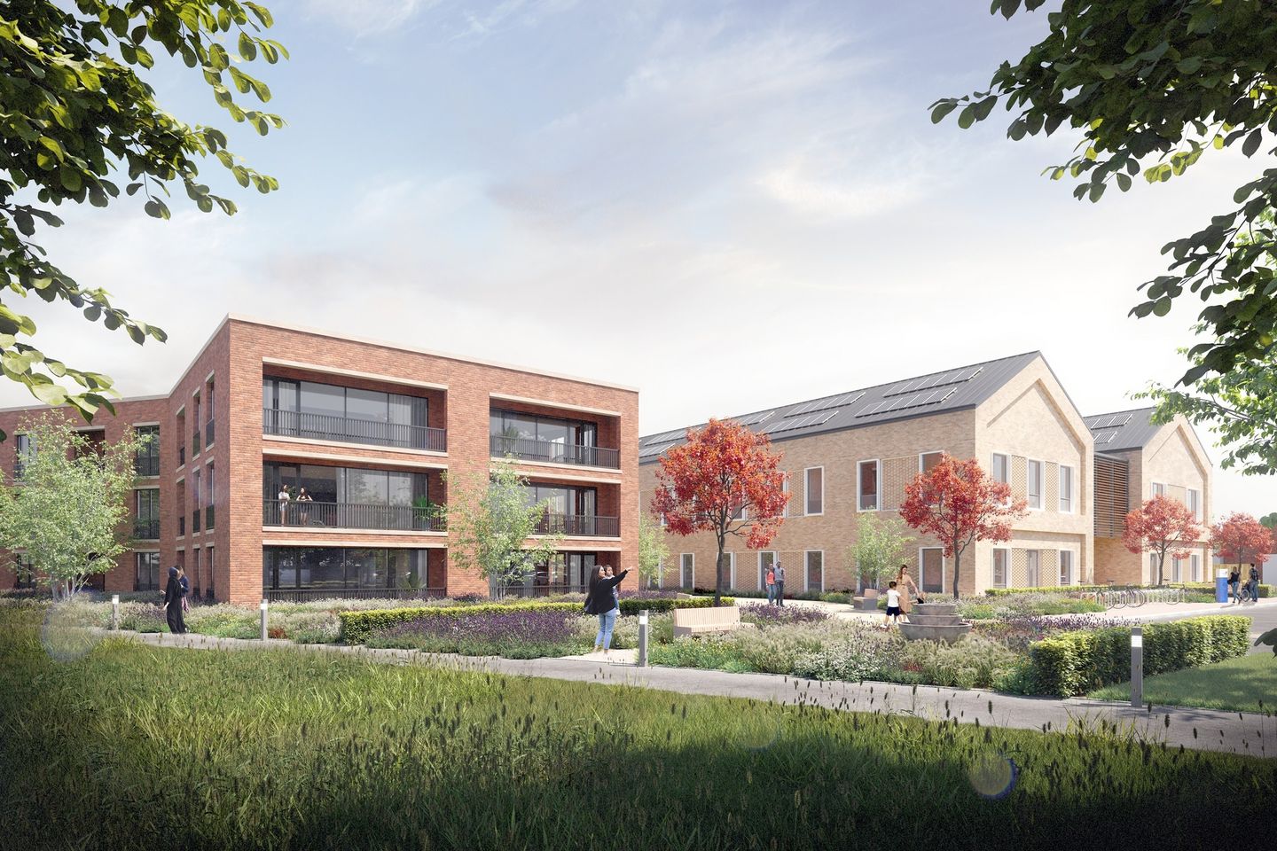 Image shows what new Oxley health and wellbeing facility and homes could look like