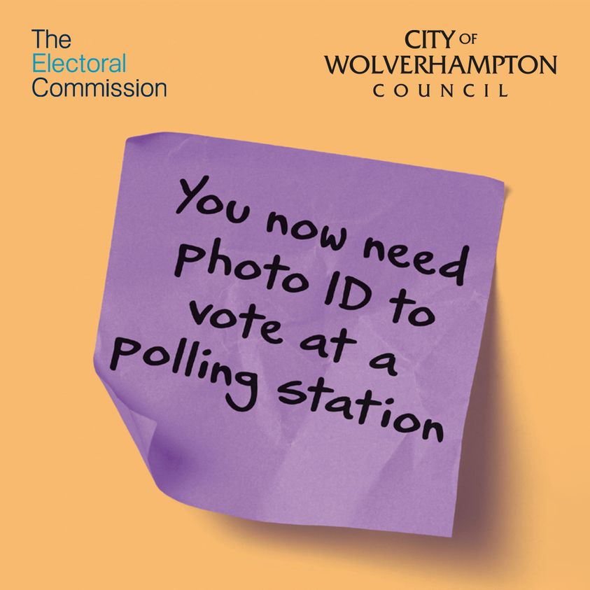 Wolverhampton residents need photo ID to vote at elections in May