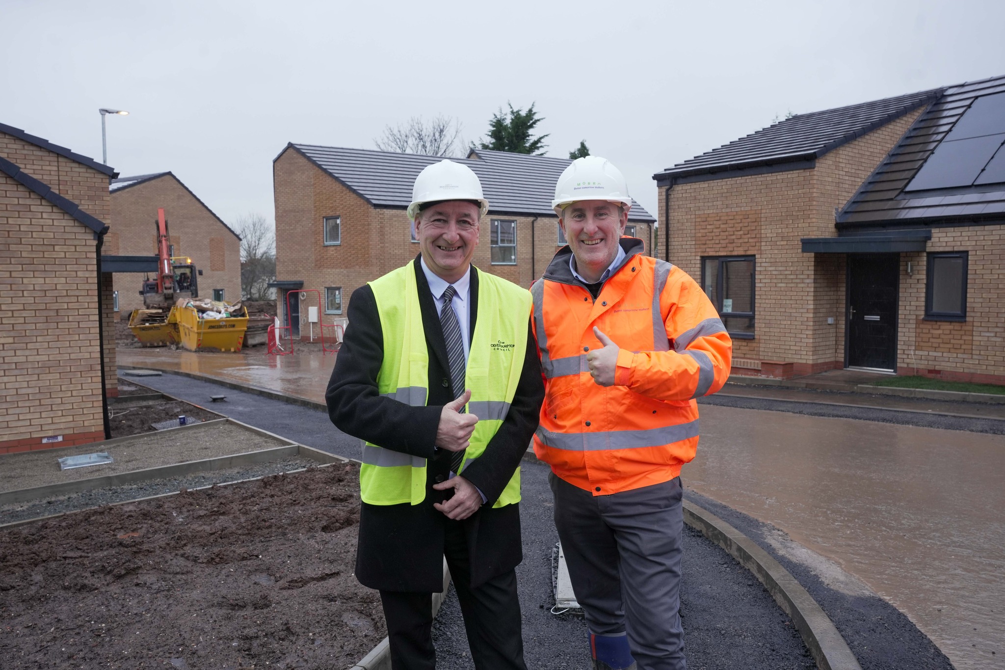 Brand‑new council homes in Low Hill are now close to completion..
