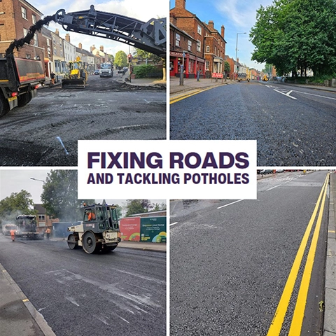 £10 million investment this year to tackle potholes and improve routes right across the city